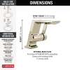 599-PN-PR-LPU-DST Pivotal Single Handle Bathroom Faucet, Lumicoat Polished Nickel