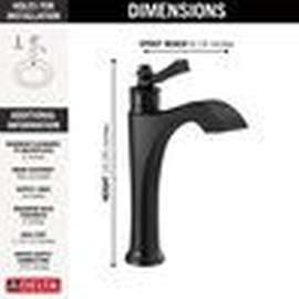 656-BL-DST Dorval Single Handle Mid-Height Vessel Bathroom Faucet
