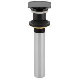 72174-BL Other Square Push Pop Up Less Overflow, Matte Black
