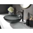756-BL-DST Dorval Single Handle Vessel Bathroom Faucet, Matte Black
