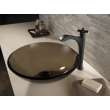 757-BL-DST Dorval Single Handle Vessel Bathroom Faucet, Matte Black