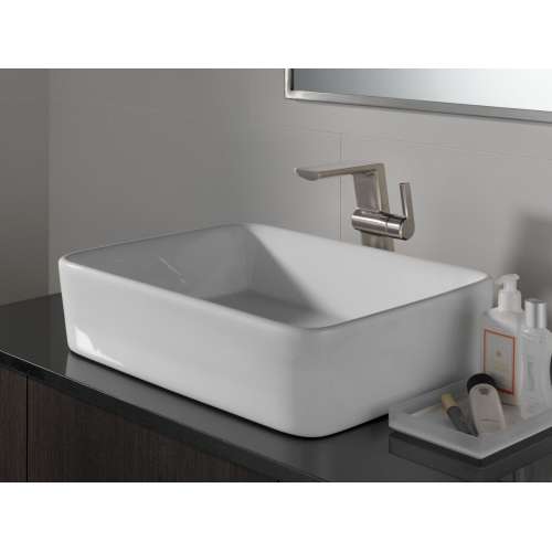 799-SS-PR-DST Pivotal Single Handle Vessel Bathroom Faucet, Lumicoat Stainless