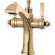 856-CZ-DST Dorval Two Handle Single Hole Monoblock Bathroom Faucet, Champagne Bronze