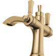 856-CZ-DST Dorval Two Handle Single Hole Monoblock Bathroom Faucet, Champagne Bronze