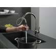 9159-KS-DST Trinsic Single Handle Pull Down Kitchen Faucet, Black Stainless
