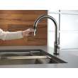 9159T-KS-DST Trinsic Single Handle Pull Down Kitchen Faucet with Touch, Black Stainless