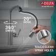 9176-AR-PR-DST Stryke Single Handle Pull Down Kitchen Faucet, Lumicoat Arctic Stainless