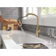 9176-CZ-PR-DST Stryke Single Handle Pull Down Kitchen Faucet, Lumicoat Champagne Bronze