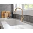 9176-CZ-PR-DST Stryke Single Handle Pull Down Kitchen Faucet, Lumicoat Champagne Bronze