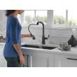 9176T-BL-DST Stryke Single Handle Pull Down Kitchen Faucet with Touch 2O Technology, Matte Black