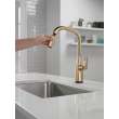 9176T-CZ-PR-DST Stryke Single Handle Pull Down Kitchen Faucet with Touch 2O Technology, Lumicoat Champagne Bronze