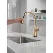 9176TV-CZ-PR-DST Stryke 1L Touch2O Pull Down Kitchen with Voice, Lumicoat Champagne Bronze