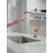 9176TV-CZ-PR-DST Stryke 1L Touch2O Pull Down Kitchen with Voice, Lumicoat Champagne Bronze