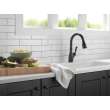9178T-BL-DST Leland Single Handle Pull Down Kitchen Faucet with Touch2O and ShieldSpray Technologies, Matte Black