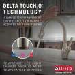 9178TV-SP-DST Leland VoiceIQ Single Handle Pull Down Faucet with Touch2O Technology, Spotshield Stainless