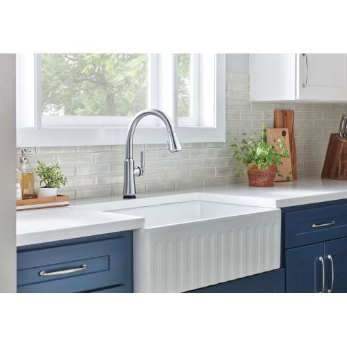 9179T-AR-DST Coranto Single Handle Pull Down Kitchen Faucet with Touch2O Technology, Arctic Stainless