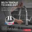 9179T-DST Coranto Single Handle Pull Down Kitchen Faucet with Touch2O Technology, Chrome