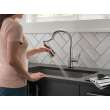 9182T-AR-PR-DST Emmeline Single Handle Pull Down Kitchen Faucet with Touch2O Technology, Lumicoat Arctic Stainless