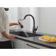 9183T-BL-DST Mateo Single Handle Pull Down Kitchen Faucet with Touch2O and ShieldSpray Technologies, Matte Black