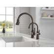 9190-RB-DST Broderick Single Handle Pull Down Kitchen Faucet, Venetian Bronze
