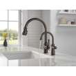 9190-RB-DST Broderick Single Handle Pull Down Kitchen Faucet, Venetian Bronze