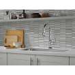 9190T-DST Broderick Single Handle Pull Down Kitchen Faucet with Touch2O Technology, Chrome