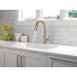 9191-CZ-PR-DST Monrovia Single Handle Pull Down Kitchen Faucet, Lumicoat Champagne Bronze