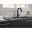 9193-BL-DST Pivotal Single Handle Pull Down Kitchen Faucet, Matte Black