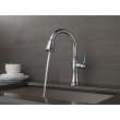 9197-AR-PR-DST Cassidy Single Handle Pull Down Kitchen Faucet, Lumicoat Arctic Stainless