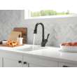 9678-BL-DST Leland Single Handle Pull Down Bar or Prep Faucet, Matte Black