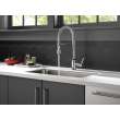 9690-DST Broderick Single Handle Pull Down Kitchen Faucet with Spring Spout, Chrome