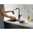 9976T-BL-DST Stryke Single Handle Pull Down Bar or Prep Faucet with Touch 2O Technology, Matte Black