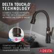 9979T-RB-DST Coranto Single Handle Pull Down Bar or Prep Faucet with Touch2O Technology, Venetian Bronze