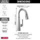 9982-AR-PR-DST Emmeline Single Handle Pull Down Bar or Prep Faucet, Lumicoat Arctic Stainless