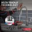 9982T-AR-PR-DST Emmeline Single Handle Pull Down Bar or Prep Faucet with Touch2O Technology