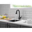 9983-BL-DST Mateo Single Handle Pull Down Bar or Prep Faucet, Matte Black