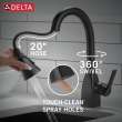 9983-BL-DST Mateo Single Handle Pull Down Bar or Prep Faucet, Matte Black