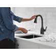9983T-BL-DST Mateo Single Handle Pull Down Bar or Prep Faucet with Touch2O Technology, Matte Black