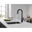 9991T-BL-DST Monrovia Single Handle Pull Down Bar or Prep Faucet with Touch2O Technology, Matte Black