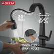9993-BL-DST Pivotal Single Handle Pull Down Bar or Prep Faucet, Matte Black