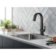 9993T-BL-DST Pivotal Single Handle Pull Down Bar or Prep Faucet with Touch2O Technology, Matte Black