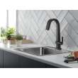 9993T-BL-DST Pivotal Single Handle Pull Down Bar or Prep Faucet with Touch2O Technology, Matte Black