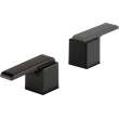 H267BL Ara Metal Lever Handle Set, Matte Black