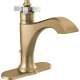 H562GS Dorval Single Cross Handle Kit, Champagne Bronze and Porcelain