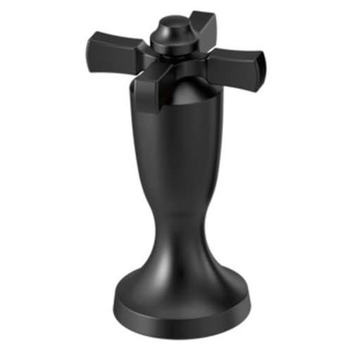 H570BL Dorval Handle 1C-Roman Tub and WM Tub Filler, Matte Black