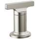H590SS-PR Tetra Roman Tub Handles T Lever, Lumicoat Stainless