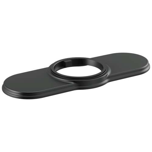 RP100844BL Broderick Escutcheon and Gasket, Matte Black