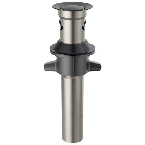 RP101630BL Other Metal Push Pop with Overflow, Matte Black