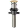RP101630CZ Other Metal Push Pop with Overflow, Champagne Bronze