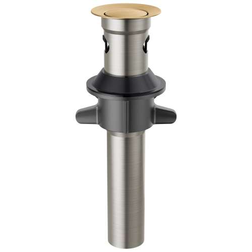 RP101630CZ Other Metal Push Pop with Overflow, Champagne Bronze
